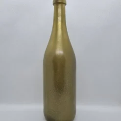 Dekorative Flasche in Kupfer mit Glitzereffekt. Perfekte Tischdekoration für die nächste Feier.