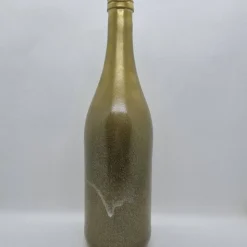 Dekorative Flasche in Kupfer mit Glitzereffekt. Perfekte Tischdekoration für die nächste Feier.