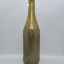 Dekorative Flasche in Kupfer mit Glitzereffekt. Perfekte Tischdekoration für die nächste Feier.