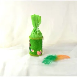 Dekorative Geschenkdosen mit Ostermotiv grün-bunt