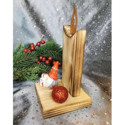 Dekorative Holzkerze