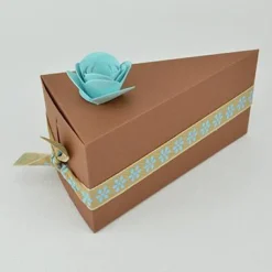 Dekoriertes Tortenstück