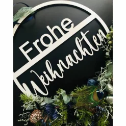 Dekoring Frohe Weihnachten (ohne Trockenblumen), Weihnachtsdekoration, Dekoring Weihnachten, verschiedene Farben und Grö