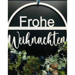Dekoring Frohe Weihnachten (ohne Trockenblumen), Weihnachtsdekoration, Dekoring Weihnachten, verschiedene Farben und Grö