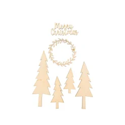 Dekoset Weihnachten Holz