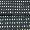 Dekostoff Sterne Meterware schwarz weiß ocker türkis – Baumwolle für Taschen, Möbel & Weihnachten, Öko-Tex