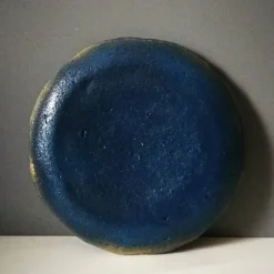 Deko-Teller Mandala | türkis blau gold | 17 cm