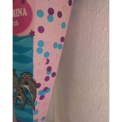 Delphin Schultüte mit deinem inkl. Name, perfekt für deine Einschulung