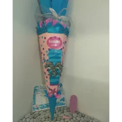 Delphin Schultüte mit deinem inkl. Name, perfekt für deine Einschulung