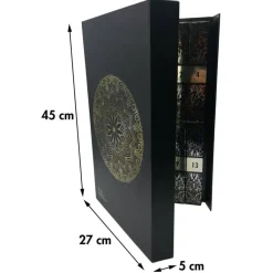 Deluxe Adventskalender "Black Edition", mit Räucherstäbchen und Räucherkegeln, Wert EUR 90,00