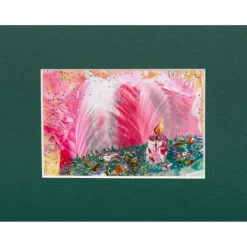 Der 1. Advent – II   Original Encausticmalerei, Unikat mit Passepartout - Design  Ulrike Kröll