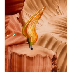 Der 1. Advent   Original Encausticmalerei, Unikat mit Passepartout - Design  Ulrike Kröll