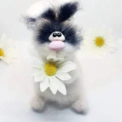 Design Dekofigur Hase gehäkelt, Dekofigur Hase, Vintage Dekofigur Hase, Wohndekor Hase, Geschenk Ostern Hase, Kaninchen