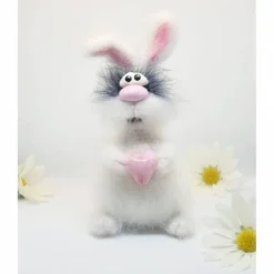 Design Dekofigur Hase gehäkelt, Dekofigur Hase, Vintage Dekofigur Hase, Wohndekor Hase, Geschenk Ostern Hase, Kaninchen