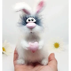 Design Dekofigur Hase gehäkelt, Dekofigur Hase, Vintage Dekofigur Hase, Wohndekor Hase, Geschenk Ostern Hase, Kaninchen