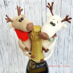 Design Dekofigur Hirsch, Hirsch gehäkelt, gehäkeltes Reh,  Dekofigur Hirsch, hirsch kuscheltier,  Rentier, hirsch gesche