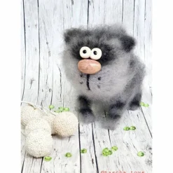 Design Dekorfigur Katze, Wohndeko Katze, Gehäkelte Katze, Katze gehäkelt, rothaarige Katze, handgemachte Katze