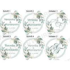 Design Salbei rund Printable DIY