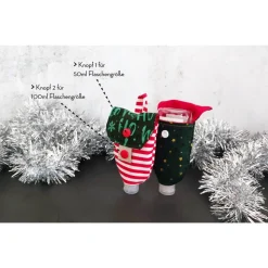 Desinfektionsmittel Anhänger / Handgeltasche mit Karabiner TANNENBÄUME - Eine Tasche für 2 Flaschengrößen | RÄUBERKIND