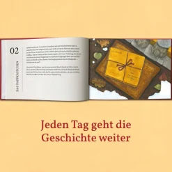 Detektivgeschichte Adventskalender für Kinder ab 8 Jahren, Adventskalenderbuch Krimi, A5, 56 Seiten, Recyclingpapier