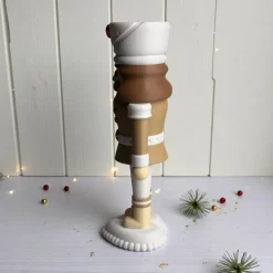 3D-gedruckter Nussknacker aus PLA – dekorative Weihnachtsfigur in mehreren Farben, moderne Winterdeko