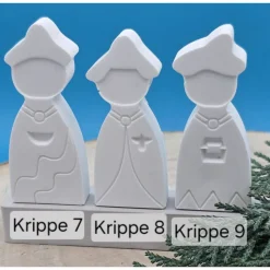 Die Krippe - Steckerchen in Pastell – Handgemachte Deko zum Sammeln & Kombinieren & Dekorieren Weihnachten