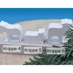 Die Krippe - Steckerchen in Pastell – Handgemachte Deko zum Sammeln & Kombinieren & Dekorieren Weihnachten