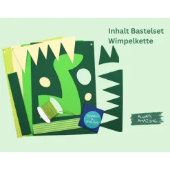 Dino Kindergeburtstag Bastelbox | Dino Girlande | Dino Deko Geburtstag | Dino Einladungskarten