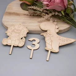 Dino-Party Cake Topper – Kindergeburtstag Dekoration, T-Rex Dinosaurier Kuchendeko