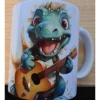 Dinotasse, Kindertasse, Dino, Gitarre, Geburtstag