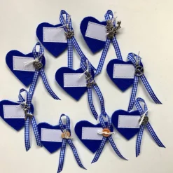 Dirndl-Anstecker Herz Wollfilz – Personalisiertes Wiesn-Glubberl & Trachtenbrosche mit Wunschbeschriftung