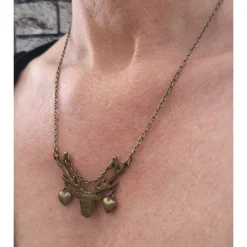 Dirndlkette, Trachten, Hirsch, Vintage-Stil, Damenkette, Halskette, Dirndl