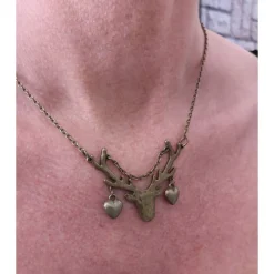 Dirndlkette, Trachten, Hirsch, Vintage-Stil, Damenkette, Halskette, Dirndl