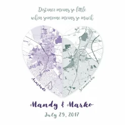 Distance means so little... - Kunstdruck