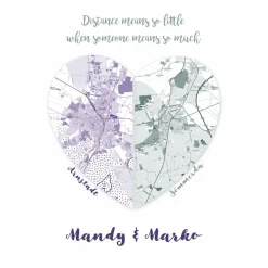 Distance means so little... - Kunstdruck