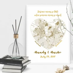 Distance means so little... - Kunstdruck