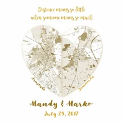 Distance means so little... - Kunstdruck