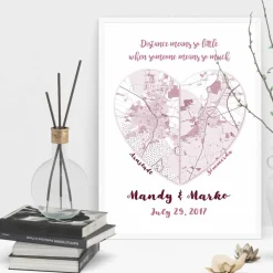 Distance means so little... - Kunstdruck