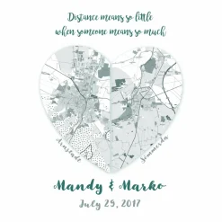 Distance means so little... - Kunstdruck