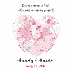 Distance means so little... - Kunstdruck