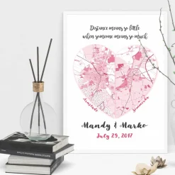 Distance means so little... - Kunstdruck