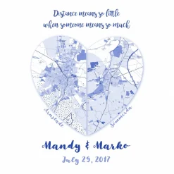 Distance means so little... - Kunstdruck