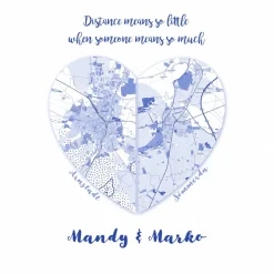 Distance means so little... - Kunstdruck