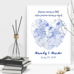 Distance means so little... - Kunstdruck