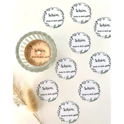 DIY 12 Teelicht Botschaften - Schön dass es dich gibt