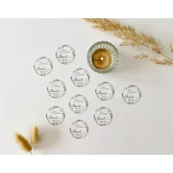 DIY 24 Teelicht Botschaften - Gastgeschenk