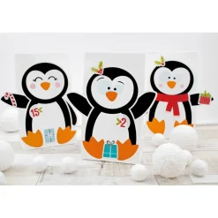 DIY Adventskalender „Pinguin“ – 24 Tütchen-Set zum Selberbefüllen