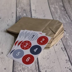 DIY Adventskalenderset Zahlen + Tüten