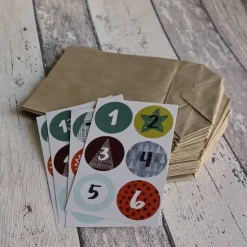 DIY Adventskalenderset Zahlen + Tüten
