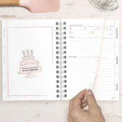 DIY Backbuch für 33 Backrezepte - PINK, DIN A5